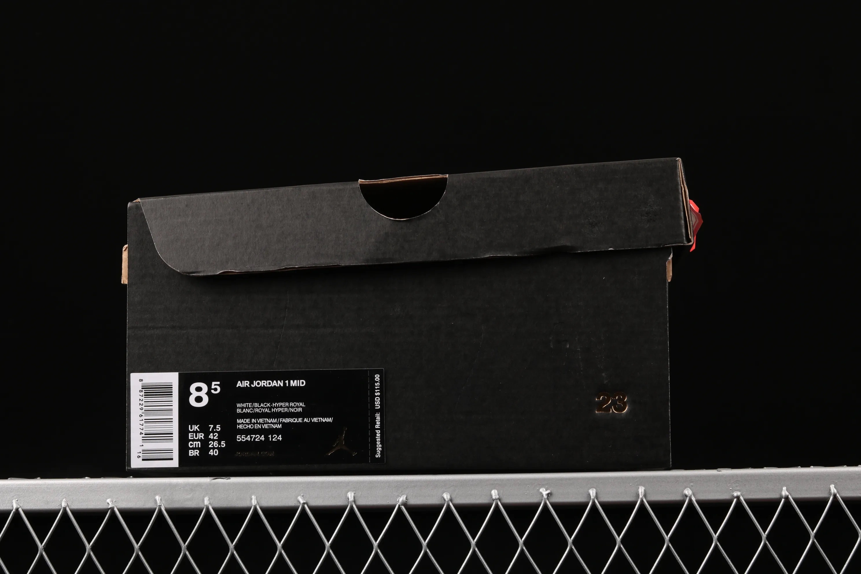 All categories Air Jordan Jordan series basketball shoes Air Jordan 1 Mid Air Jordan 1 Mid Top3 Mandarin duck stitching toe mid-top full toe layer genuine standard 554724-124